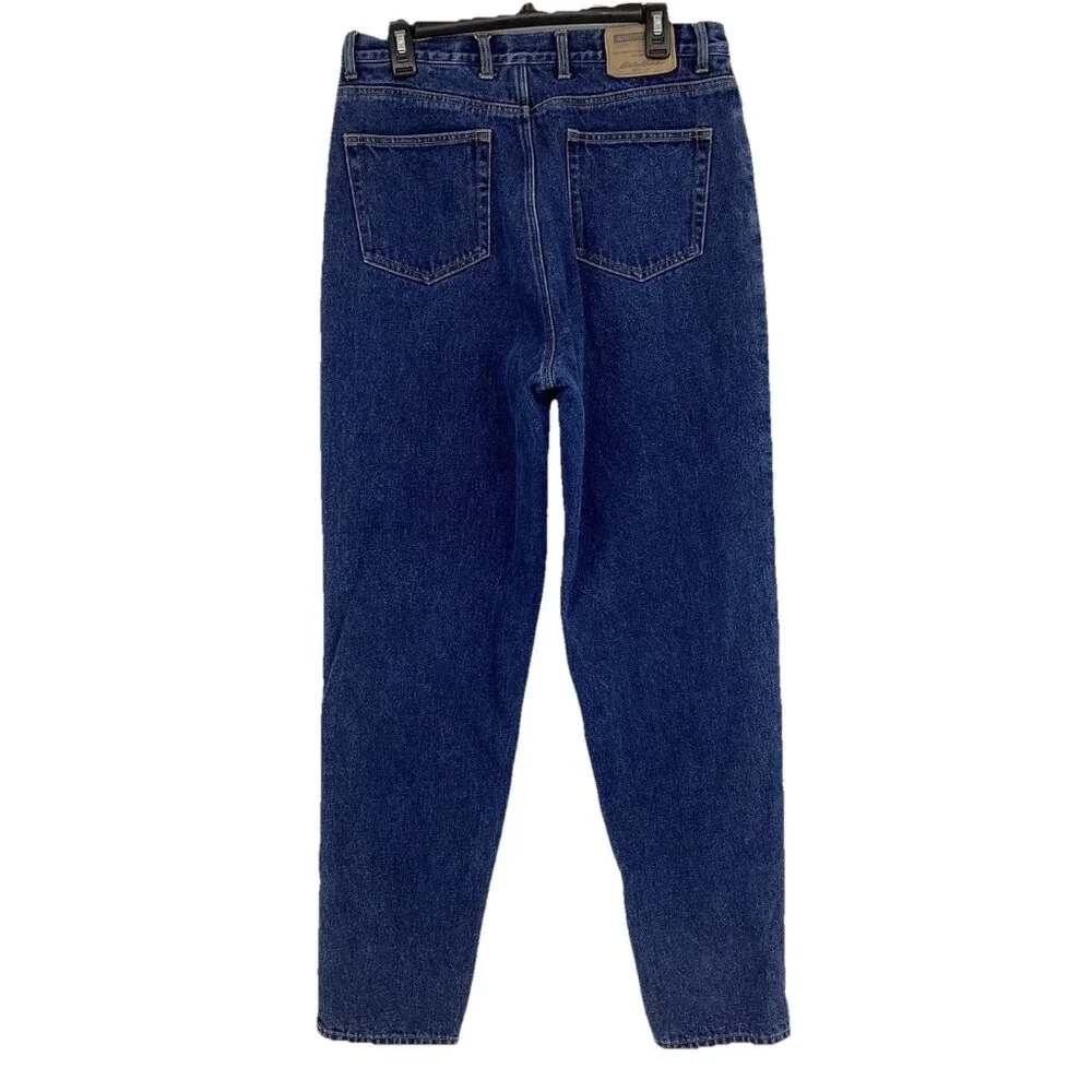 Eddie Bauer Women Flannel-Lined Denim Jean Boyfriend Relaxed Sz 14 Tall MSRP $99 - Picture 3 of 12